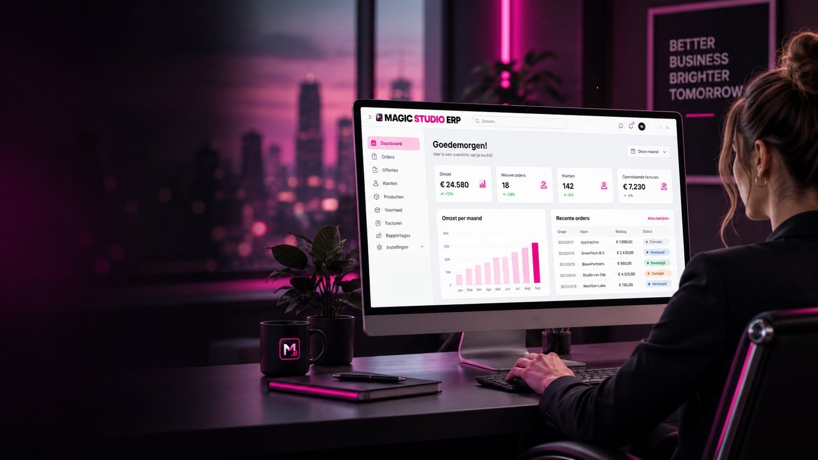 Magic Studio ERP dashboard